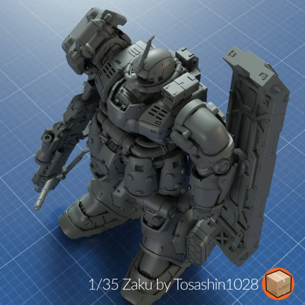 + 1/35 Titan 06 Zaku by Tosashin1028