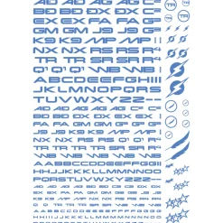 TR Decal 3 Alphabet - Gold