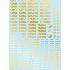 TR Decal 3 Number - Gold