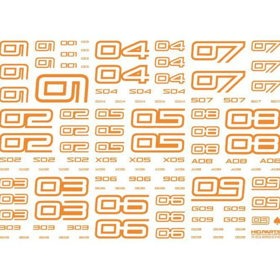 TR Decal 02 Number - White