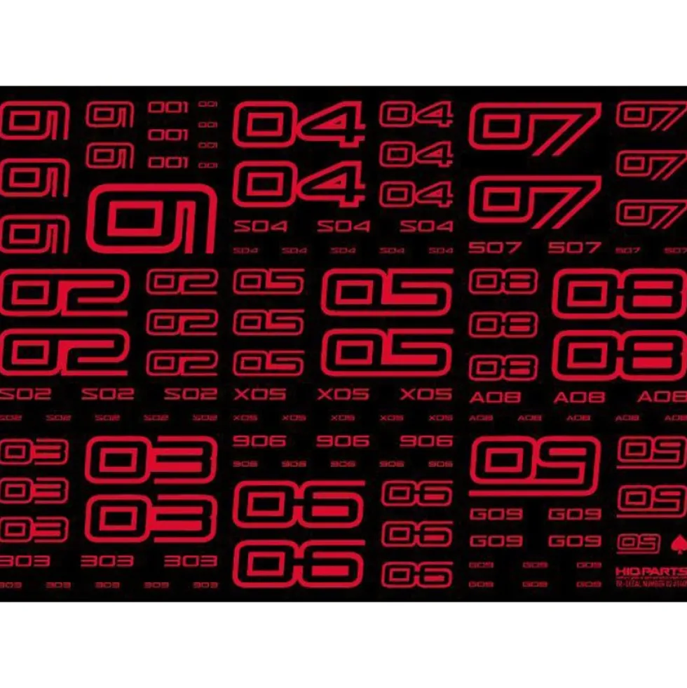 TR Decal 02 Number - White