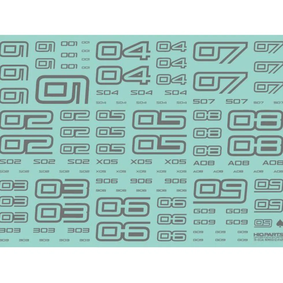 TR Decal 02 Number - White