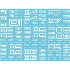 TR Decal 02 Number - White