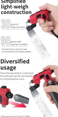 Wash-Free Airbrush