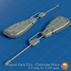 + Weapon Pack 016 Chainsaw Mace