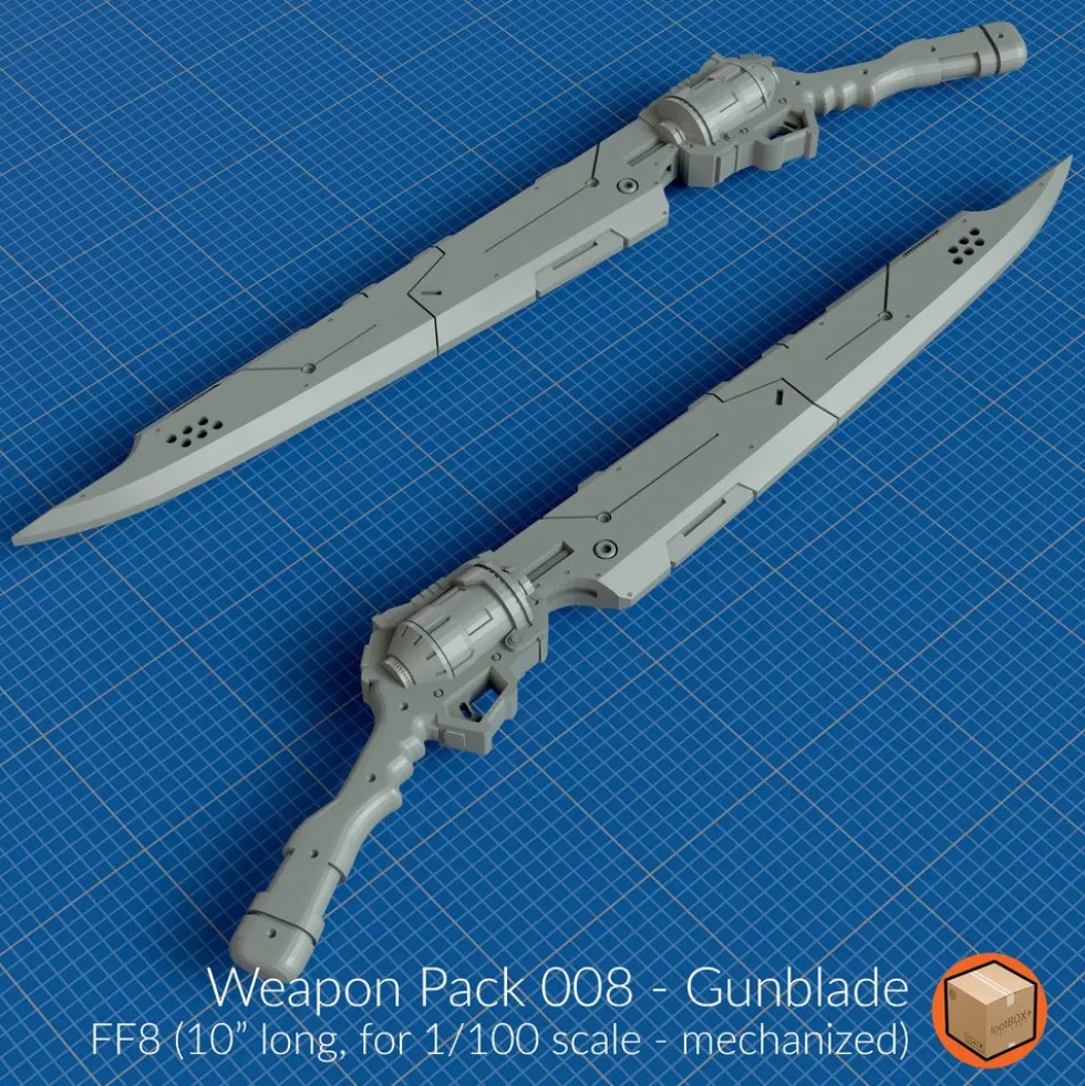 + Weapon Pack 008 Gunblade
