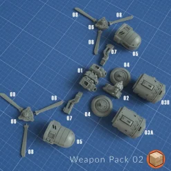 + Weapon Pack 002 Heavyarms Flight Pack 1/100