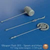 + Weapon Pack 001 Spears and Mace