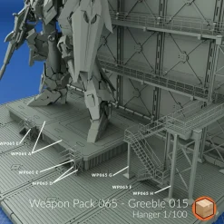 + WP065 - Greeble 015 1/100 Hangar