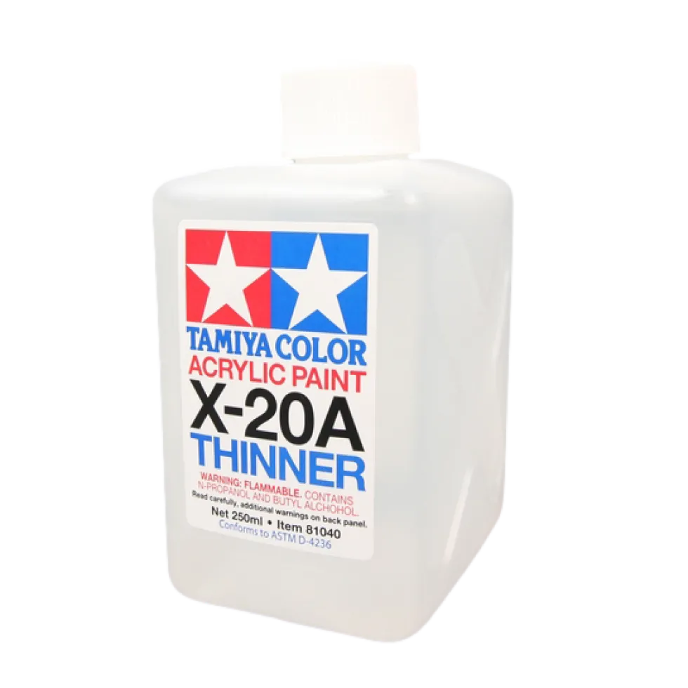 X-20A Acryl/Poly Thinner 250ml