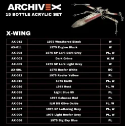 X-Wing Paint Set (15 Bottles)